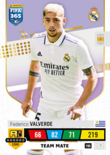 Federico Valverde Real Madrid 2023 FIFA 365 Team Mate #195